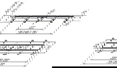 RIGOLA DUS LIV 650MM GRILA INOX GALAXY RAMA PLASTIC 674724 [1]