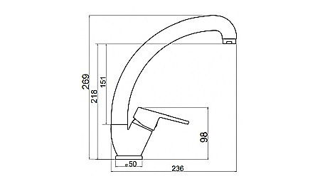 BATERIE BUCATARIE FERRO BZA4C STATIVA CU PIPA FLEXIBILA ZUMBA GALBENA [1]
