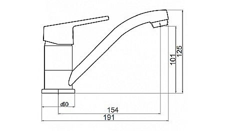 BATERIE LAVOAR FERRO 94496.0 STATIVA CU PIPA MOBILA 150MM IRIS NEW CROM [1]