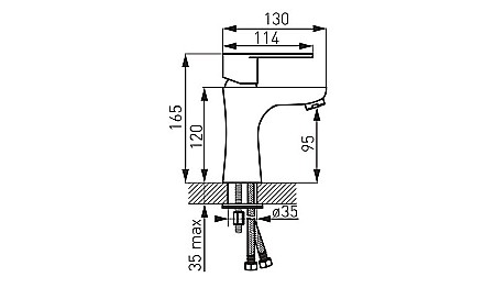 BATERIE LAVOAR FERRO BAG2 STATIVA CU VENTIL ALGEO CROM [1]