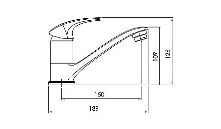 BATERIE LAVOAR FERRO 57096,1 STATIVA PIPA MEDIE METALIA 57 ALBA CROM [1]