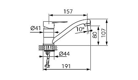 BATERIE LAVOAR FERRO RITTO BTR2A PIPA MOBILA CROM [1]