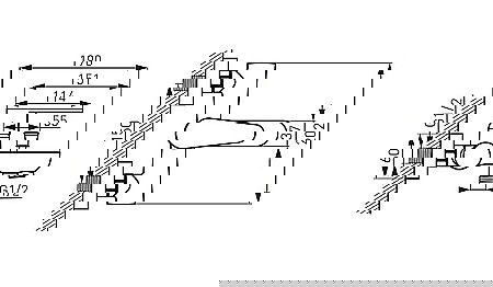 BATERIE CADA DUS FERRO BAG1 PERETE ALGEO CROM FARA ACCESORII [1]