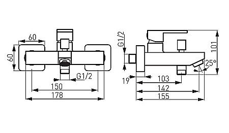 BATERIE CADA DUS FERRO BZI1BL PERETE ZICCO NEAGRA [1]