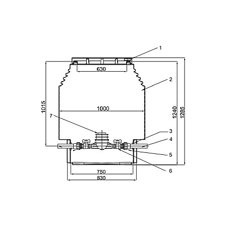 Camin apometru D.1000 H=1200 cu capac PECAMAP10001200 [3]
