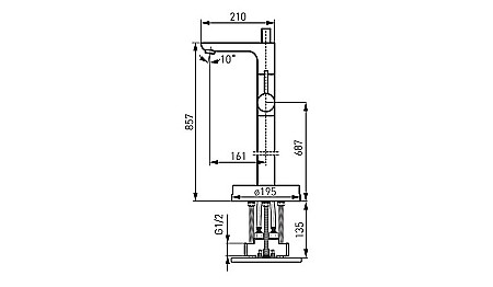 BATERIE CADA-DUS CU MONTAJ PEPARDOSEALA, CU SET DE DUS INCLUS FIESTA BFI11F FERRO [2]
