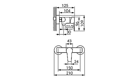 BATERIE DUS FERRO RITTO BTR7 CROM FARA ACCESORII [1]