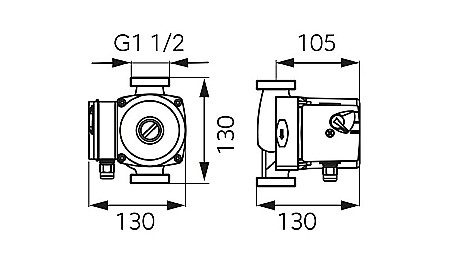 POMPA CIRCULATIE 25-40-130 WEBERMAN/FERRO 0203W [3]