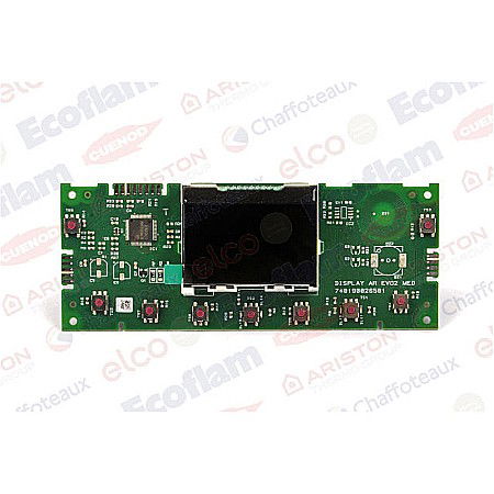 PLACA ELECTRONICA DISPLAY CENTRALA TERMICA ARISTON CLAS B ONE, CLAS ONE ORIGINAL ARISTON 65115776-04 [1]