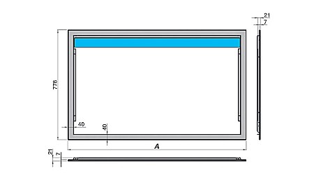 KIT RAMA ESTETICA SABIANA CARISMA BREEZE CBR 5-6 PENTRU VENTILOCONVECTOR CRC-IV [3]