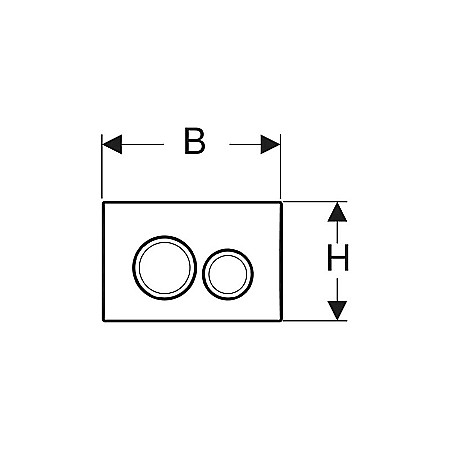 CLAPETA DE ACTIONARE GEBERIT CU DUBLA ACTIONARE DELTA20 ALBA [1]