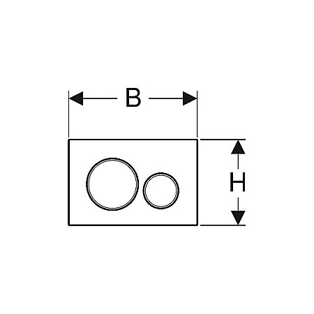 CLAPETA DE ACTIONARE GEBERIT CU DUBLA ACTIONARE SIGMA20 ALB/AURIU [1]