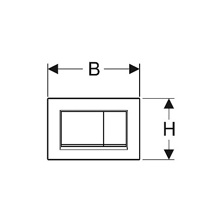 CLAPETA DE ACTIONARE GEBERIT CU DUBLA ACTIONARE SIGMA30 NEGRU MAT [1]