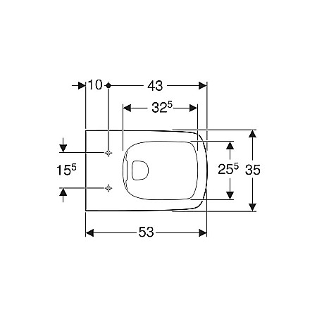 VAS WC SUSPENDAT GEBERIT RIMFREE SELNOVA SQUARE ALB [1]