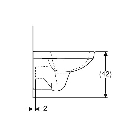 VAS WC SUSPENDAT GEBERIT RIMFREE SELNOVA SQUARE ALB [3]