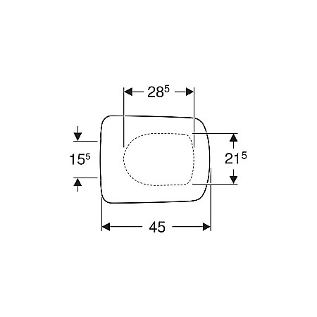 CAPAC VAS WC GEBERIT RECTANGULAR SELNOVA SQUARE ALB [1]