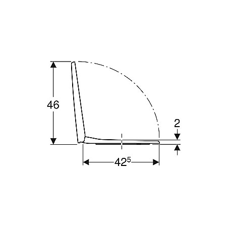 CAPAC VAS WC GEBERIT RECTANGULAR SELNOVA SQUARE ALB [3]