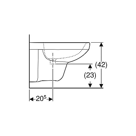 BIDEU SUSPENDAT GEBERIT SELNOVA SQUARE ALB [1]