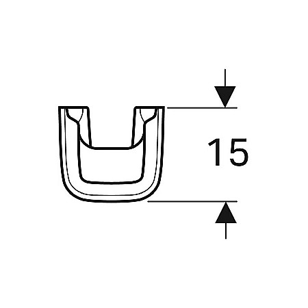 PIEDESTAL GEBERIT SELNOVA SQUARE ALB [2]