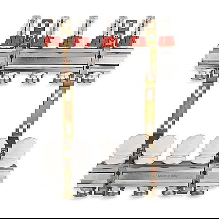 Incalzire in pardoseala - DISTRIBUITOR+COLECTOR 1-3/4 10 CAI CU DEBITMETRE TESA (220TT-06-10)