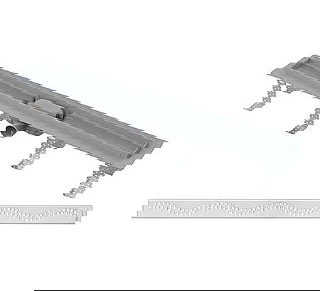 Obiecte Sanitare - RIGOLA DUS 750MM ALCA CU GRATAR PERFORAT SIMPLE APZ8-750M