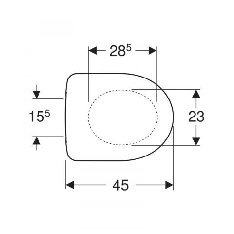 CAPAC VAS WC GEBERIT OVAL SELNOVA SOFTCLOSE ALB [1]