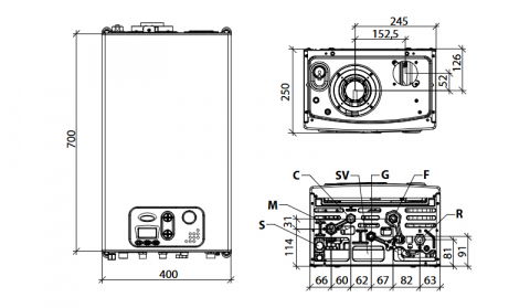 CENTRALA TERMICA IN CONDENSARE FONDITAL ANTEA KC 28 KW KIT EVACUARE INCLUS [4]