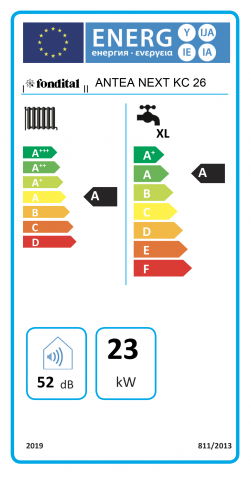 CENTRALA TERMICA IN CONDENSARE INCALZIRE SI ACM FONDITAL ANTEA NEXT KC 26 KIT EVACUARE INCLUS [9]