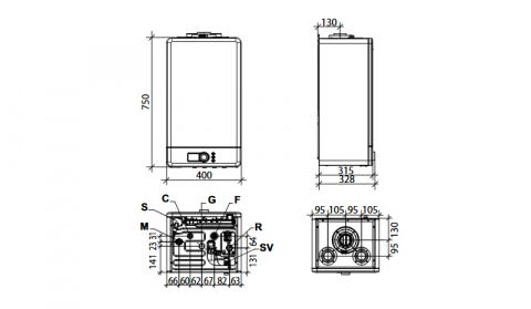CENTRALA TERMICA IN CONDENSARE INCALZIRE SI ACM FONDITAL ANTEA NEXT KC 26 KIT EVACUARE INCLUS [8]