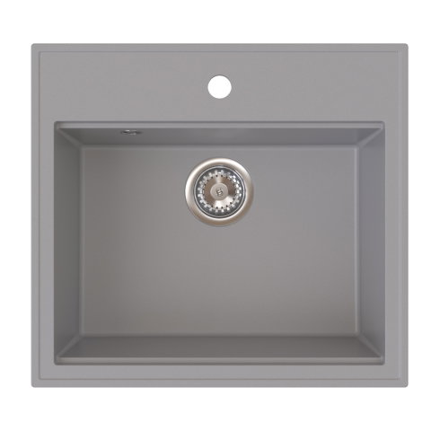 Chiuvete Bucatarie - Chiuveta granit Ulgranit ULG 560 Gri, 560x510x200 mm - imagine oficiala 1