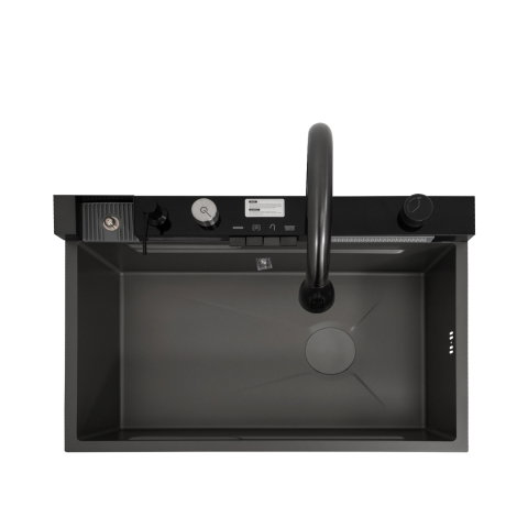 Chiuveta multifunctionala SanDonna HD7550 Negru, 750 x 500 x 230 mm, cod 6427365015281 [6]
