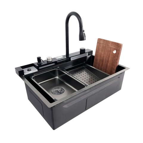 Chiuveta multifunctionala SanDonna HD7550 Negru, 750 x 500 x 230 mm, cod 6427365015281 [8]