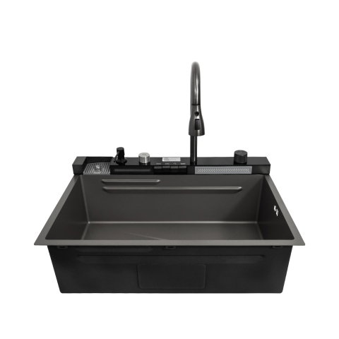 Chiuveta multifunctionala SanDonna HD7550 Negru, 750 x 500 x 230 mm, cod 6427365015281 [7]
