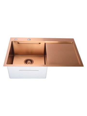 Chiuveta handmade SanDonna HD7850 Cupru, 780x500x230 mm - imagine oficiala 1 [1]