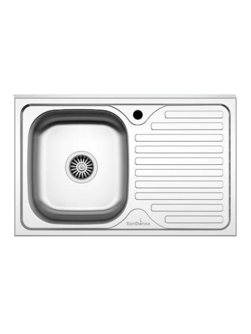 Obiecte Sanitare - Chiuveta inox SanDonna PS8050 Dreapta, 800x500x170 mm - imagine oficiala 1