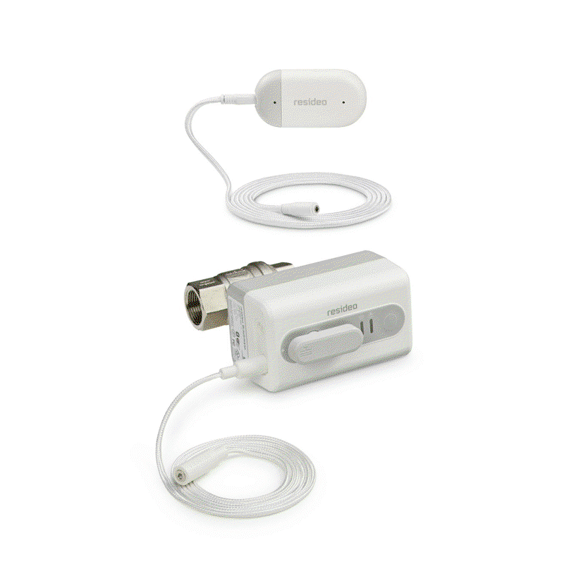Detectoare de inundatie - Detector anti-inundație și îngheț cu ventil de închidere Resideo Braukmann seria L 1/2" WiFi + 2 senzori L1