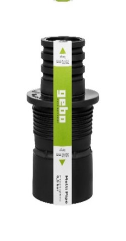Mufe rapide și coliere branșare - Gebo Niplu adaptare multi 75 / 70mm-> 50 / 40mm, 0,5 bar, TPE