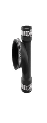 Mufe rapide și coliere branșare - Gebo Ramificatie egală (90°) 78-90mm, 0,6 bar, EPDM/V2A