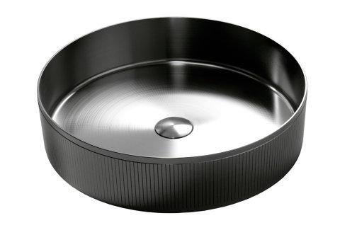 Lavoar handmade inox SanDonna HD400 Auriu, 400x400 mm, adancime 120 mm - imagine oficiala 1 [1]
