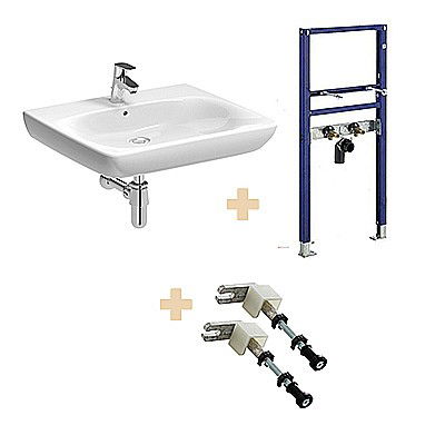 Obiecte sanitare persoane cu dizabilitati - LAVOAR NOVA PRO HC 65CM + CADRU SUSTINERE DUOFIX PERSOANE CU DIZABILITATI