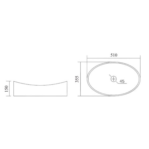 Lavoar sticla securizata SanDonna Gala Gold GL35AM Auriu, 510 x 355 x 150 mm, cod 6427365016066 [1]