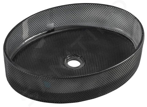 Lavoar sticla SanDonna Vela Auriu GL38-J Auriu, 500x375x120 mm - imagine oficiala 1 [1]