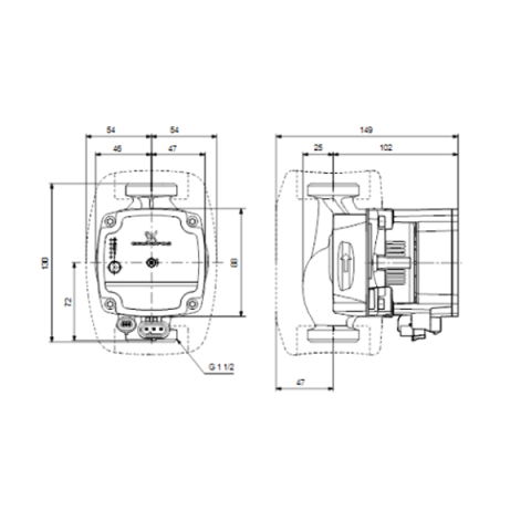 Pompa recirculare pentru incalzire in pardoseala GRUNDFOS ALPHA1 25-60-130 [1]