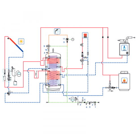 PUFFER STOCATOR IGIENIC LAMBOLLITORI GAMMA M 1000L CU IZOLATIE [5]