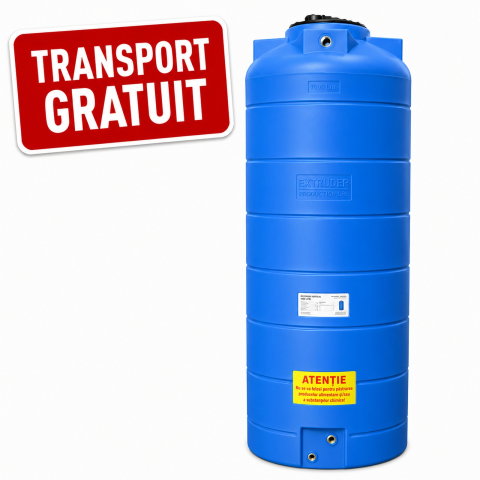 Rezervoare de apă potabilă și pluvială, bazine pentru stocare și irigații - Rezervor apa 1000l bazin apă potabilă / irigații / stocare lichide cilindric vertical Valrom 49020110000
