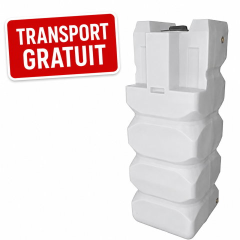 Rezervoare de apă potabilă și pluvială, bazine pentru stocare și irigații - REZERVOR apa AquaPur V= 750 litri RECTANGULAR H=1840mm
