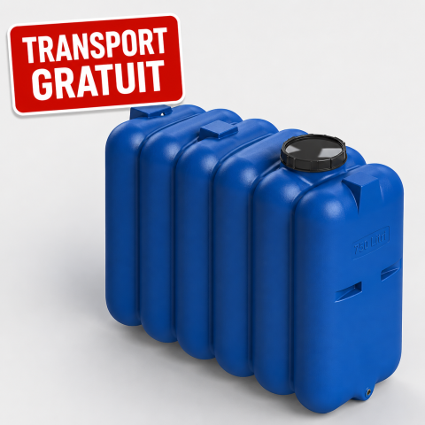 Rezervoare de apă potabilă și pluvială, bazine pentru stocare și irigații - Rezervor apă 1000L rectangular Valrom