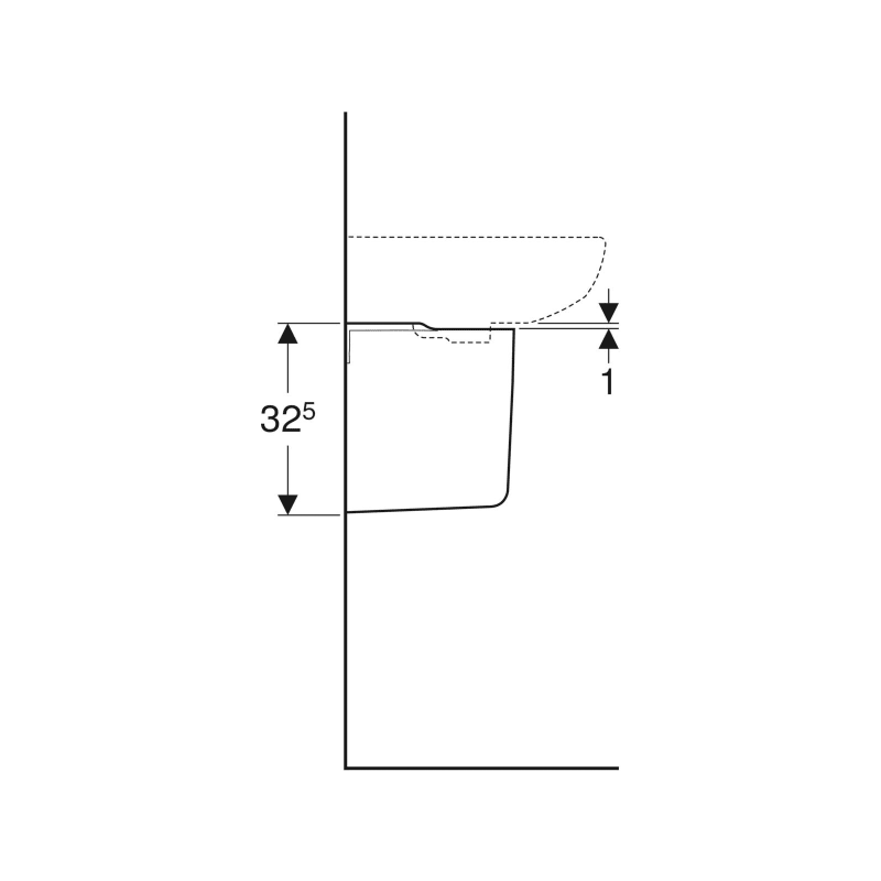 Semipiedestal rotund Geberit Selnova 500.329.01.7 [4]
