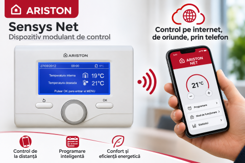 Termostate centrala ambient - SENSYS NET ARISTON DISPOZITIV MODULANT DE CONTROL cu fir  3318991