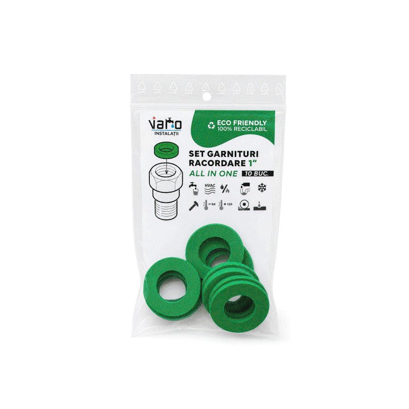 Tevi - Fitinguri - Robineti - Set garnituri racordare 1" apa sau gaz Varo